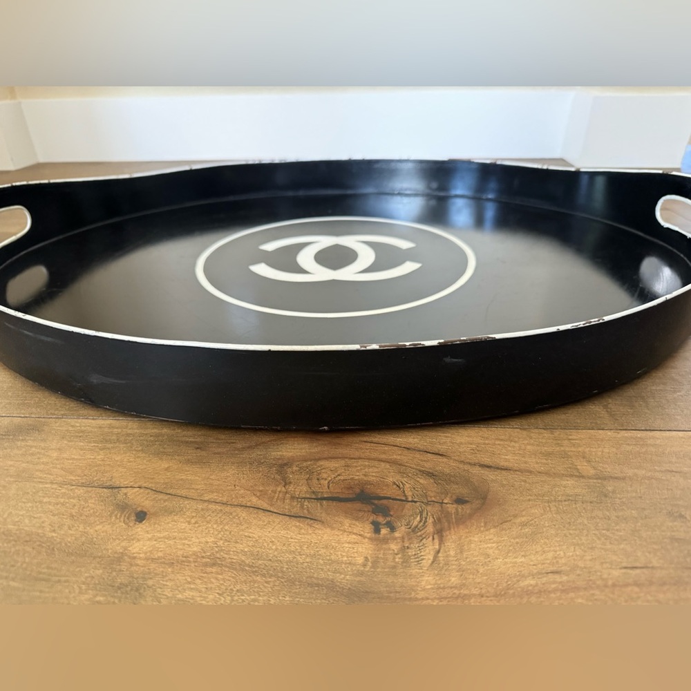 CHANEL Tole Tray ~ AMAZING PIECE!! Originally made for the stores as a table. - Picture 7 of 8